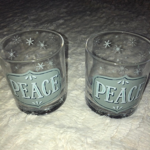 Peace Holiday Christmas Tumbler‎ Cup Set